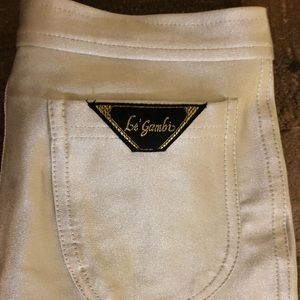 White vintage le Gambi disco pants